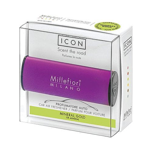 Millefiori Milano Vôňa do auta , Icon, Clasic/Minerálne zlato, fialová